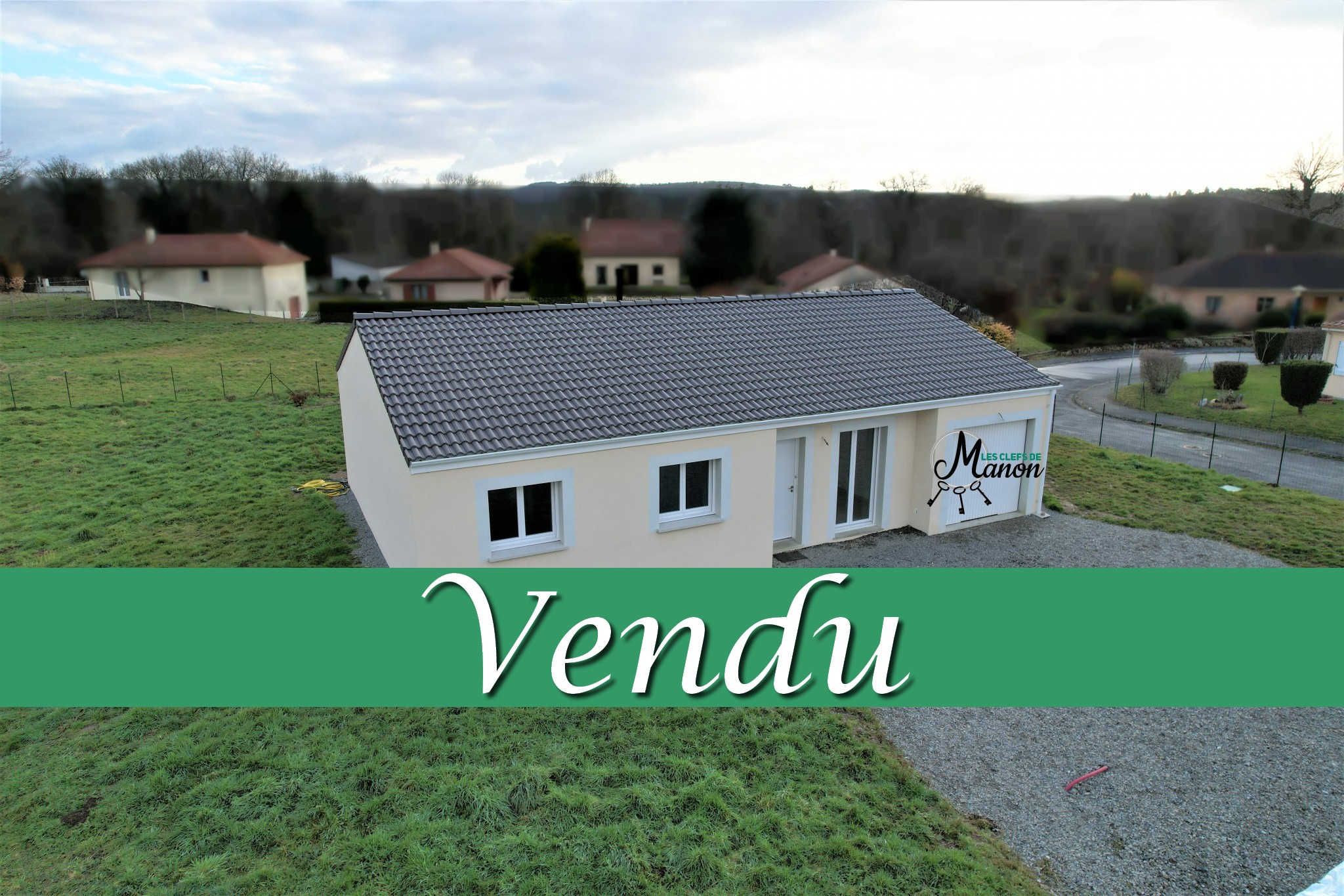 Maison neuve 3 chambres avec terrain et garage